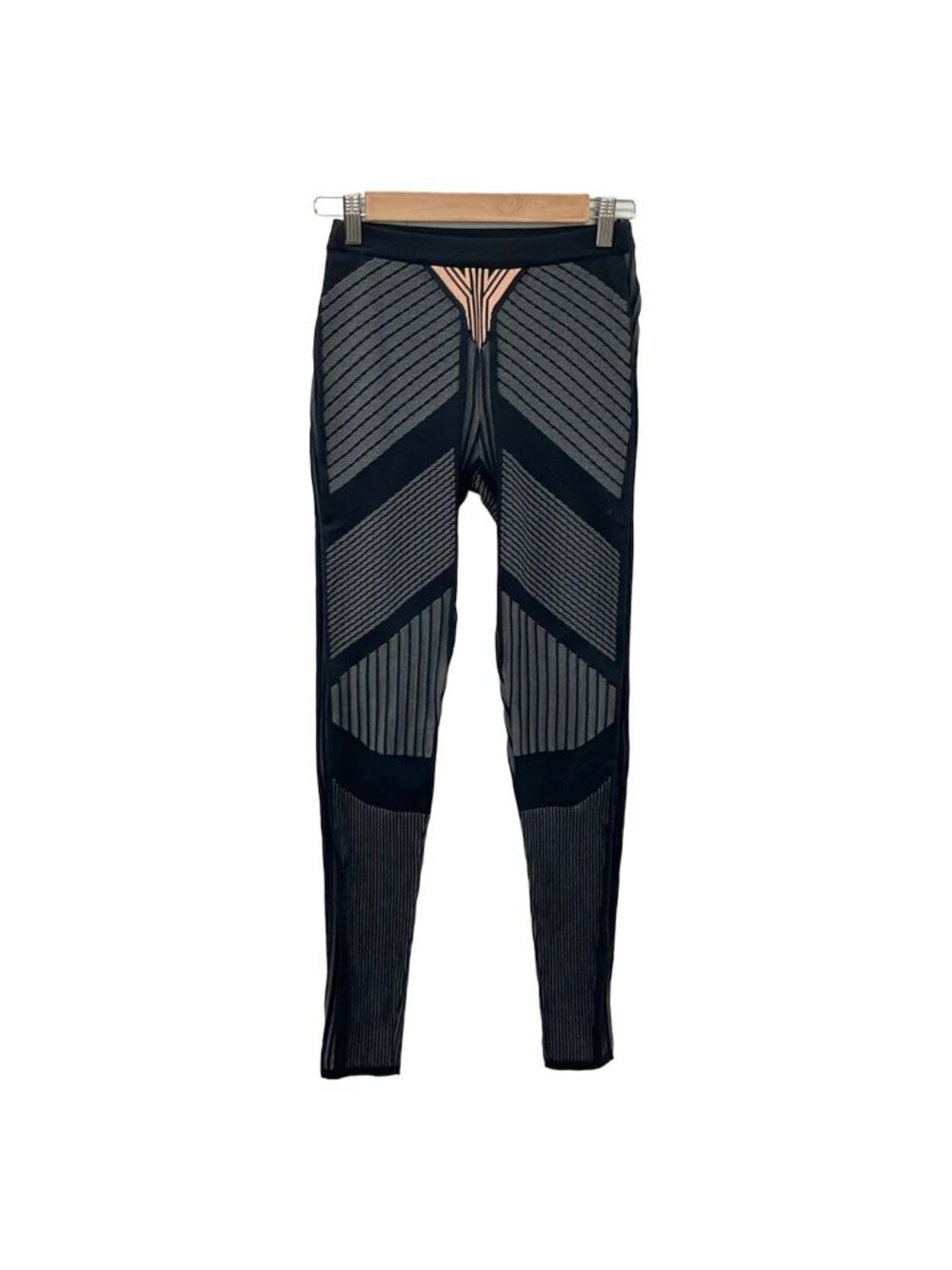 Prada Leggings Black Light Gray Pink Beige 38